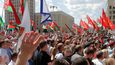 Kromě opozičních demonstrantů se v běloruském Minsku o víkendu sešli i zastánci prezidenta Lukašenka.