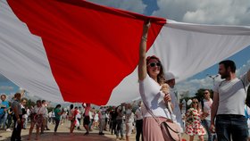 Protesty v Bělorusku (16. 08. 2020)