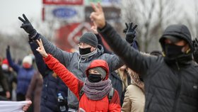 Protesty v Bělorusku pokračují, (29.11.2020).