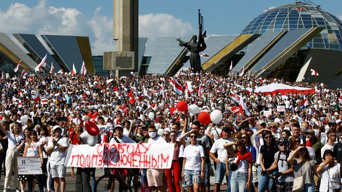 Protesty v Bělorusku, (16.08.2020).