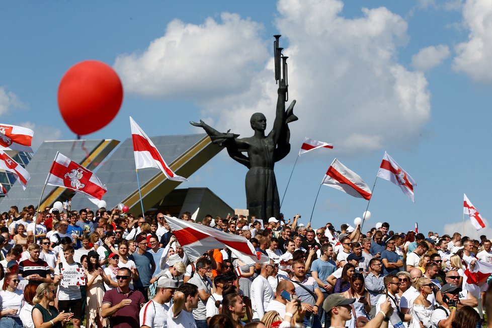 Protesty v Bělorusku, (16.08.2020).