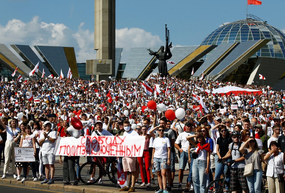 Protesty v Bělorusku (16. 08. 2020)