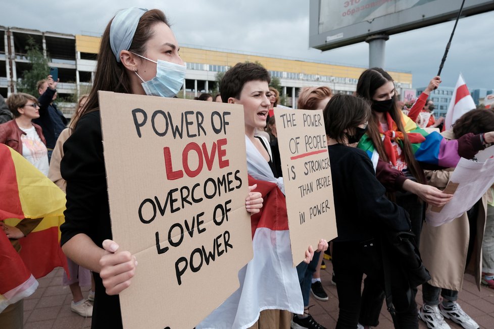 V Bělorusku pokračují protesty proti prezidentovi Lukašenkovi, (6.09.2020).