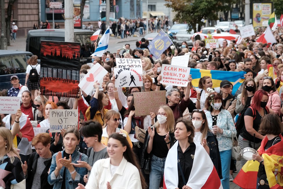 V Bělorusku pokračují protesty proti prezidentovi Lukašenkovi, (6.09.2020).