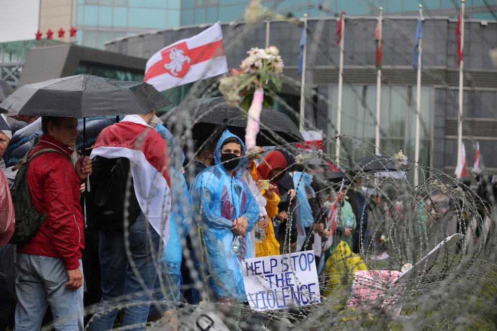 V Bělorusku pokračují protesty proti prezidentu Lukašenkovi, (6. 9. 2020).