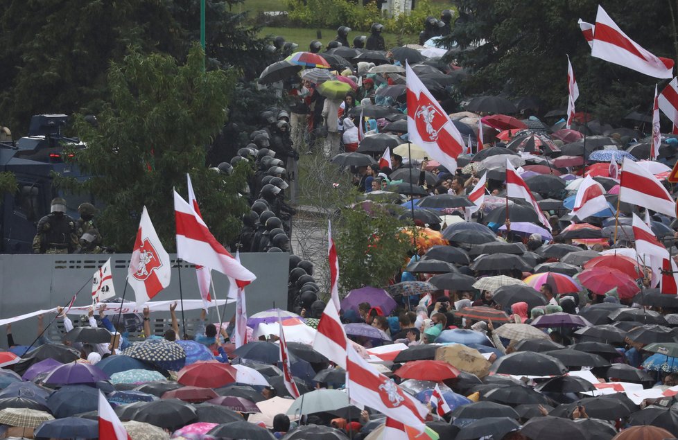 V Bělorusku pokračují protesty proti prezidentu Lukašenkovi, (6. 9. 2020).