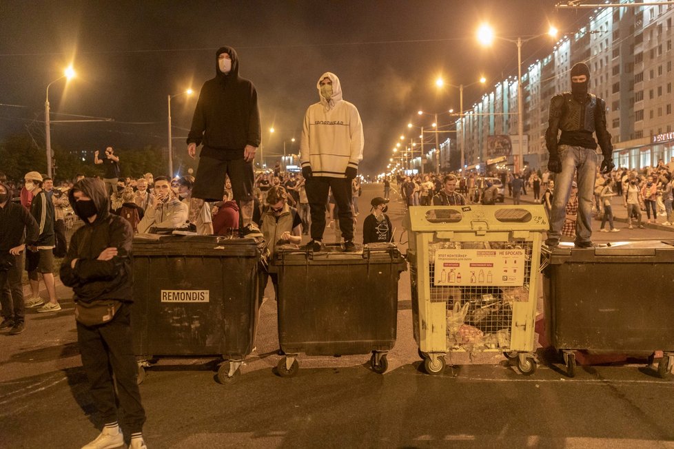 V Bělorusku pokračují protesty (11. 8. 2020).