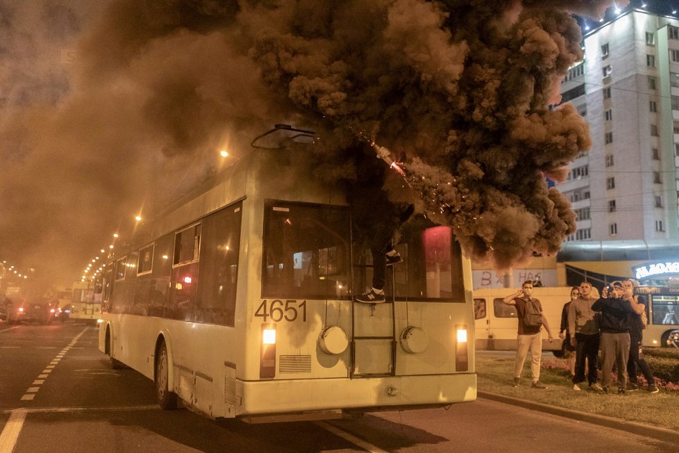 V Bělorusku pokračují protesty. (11.8.2020)