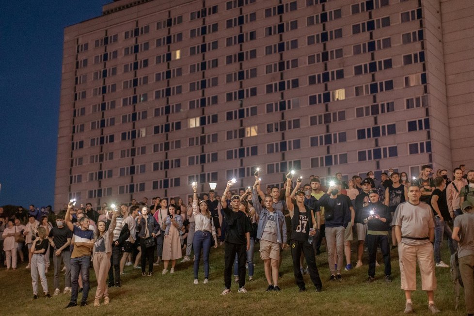 V Bělorusku pokračují protesty. (11.8.2020)