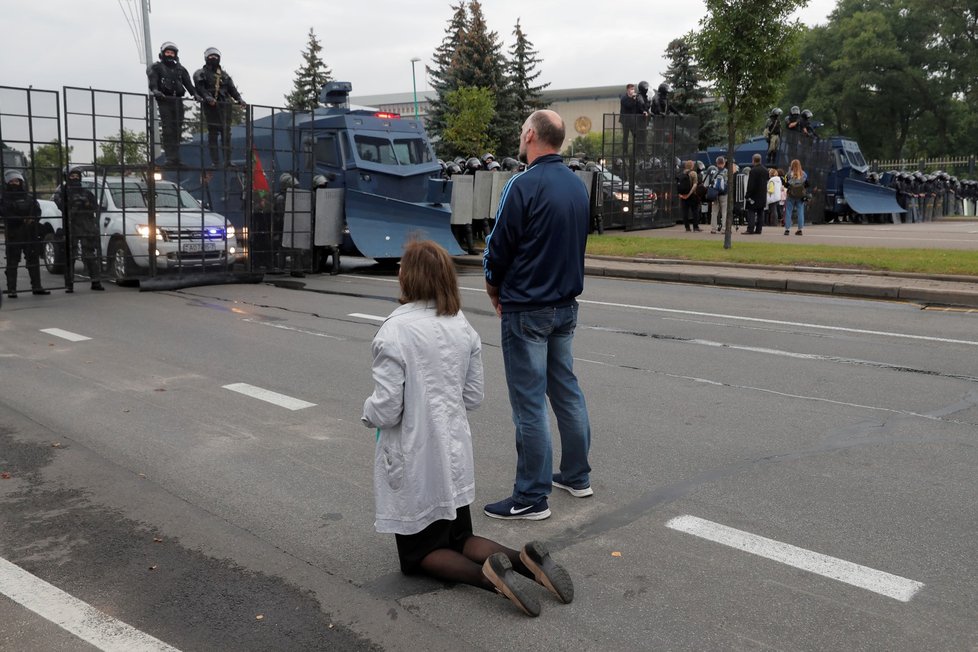 Demonstrace v Běloruském Minsku. (23.8.2020)