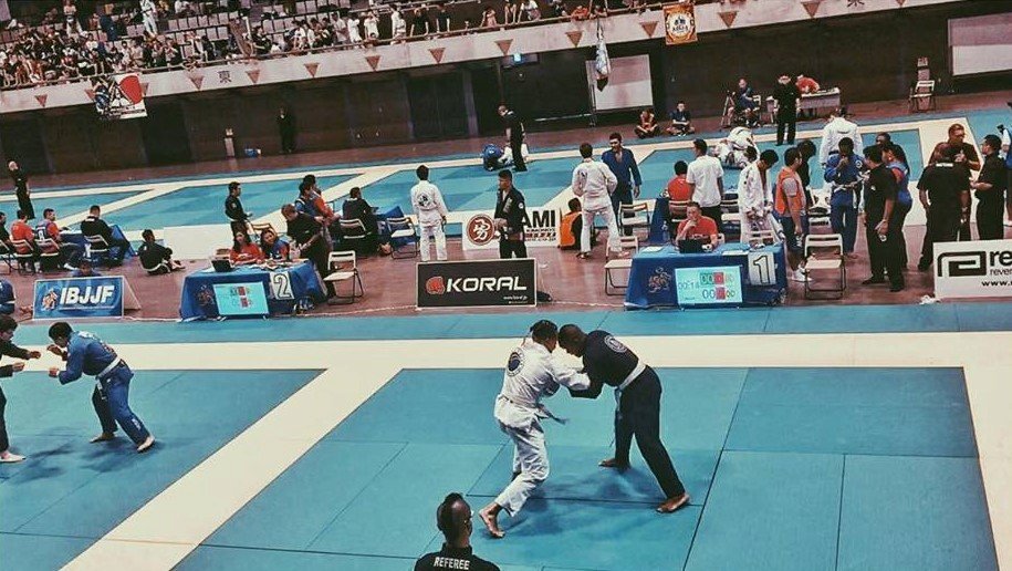 Ben Cristovao během jednoho ze zápasů na asijském mistrovství v jiu jitsu