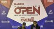 Ben Cristovao, Michal Herčka (v pravo) a Eldar Rafigaev (dole) oslavují úspěch na Madrid International Open 2016