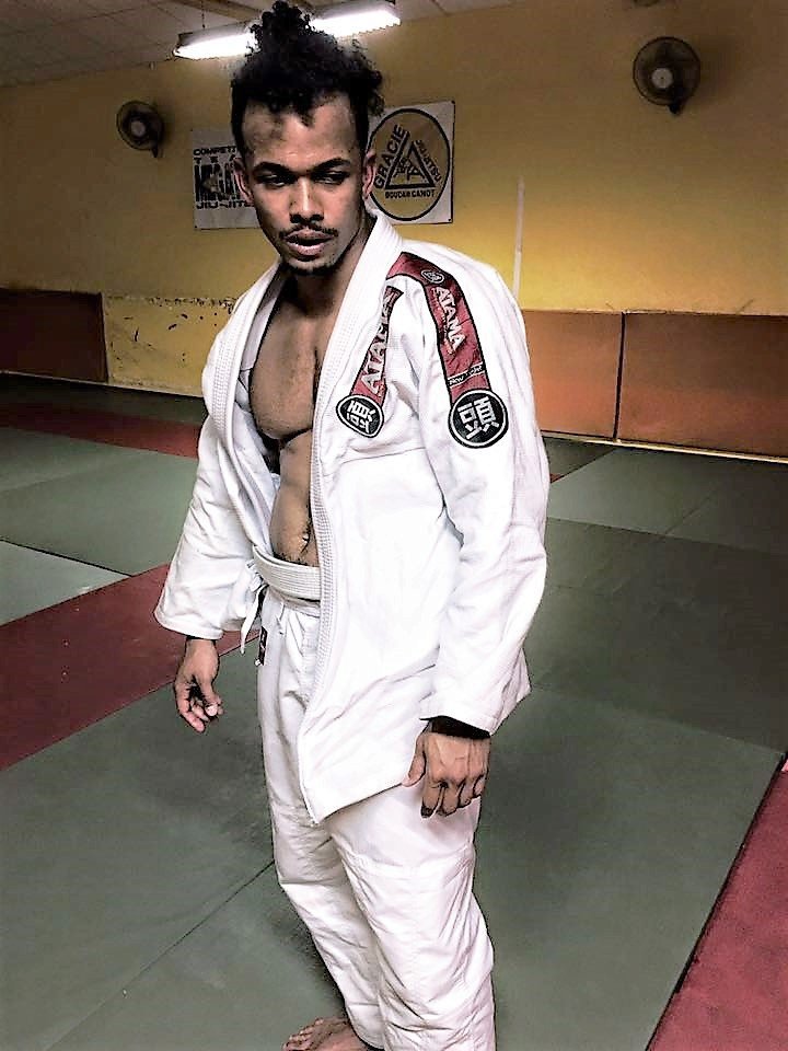 Ben Cristovao během tréninků na mistrovství v jiu jitsu