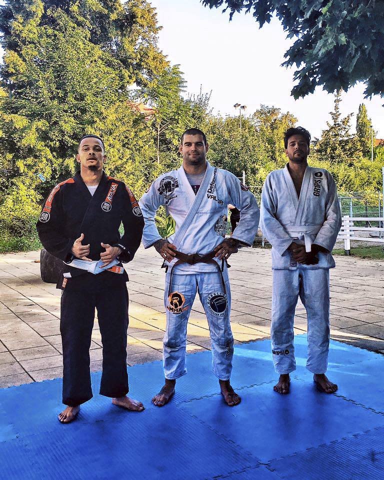 Cristovao trénoval na mistrovství v jiu jitsu i ve StrojovnaGym