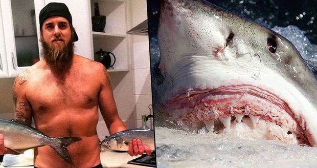 Čelisti v Austrálii. Žralok bílý ukousl surfaři nohu a prkno mu překousl vejpůl 