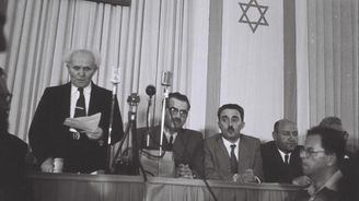 Stát Izrael vznikl v květnu 1948. Hned na začátku své existence byl blízko zániku po útoku arabských zemí Stát Izrael vznikl v květnu 1948. Hned na začátku své existence byl blízko zániku po útoku arabských zemí