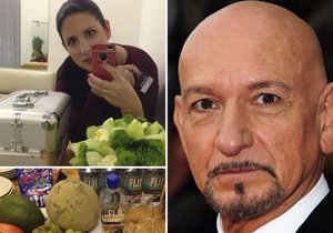 Hollywoodský herec Ben Kingsley se nechal nalíčit českou vizážistkou.