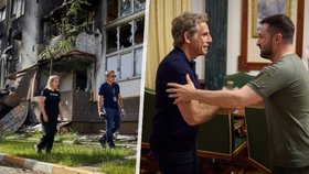 Ben Stiller vyrazil na Ukrajinu: „Jste můj hrdina!“ řekl Zelenskému