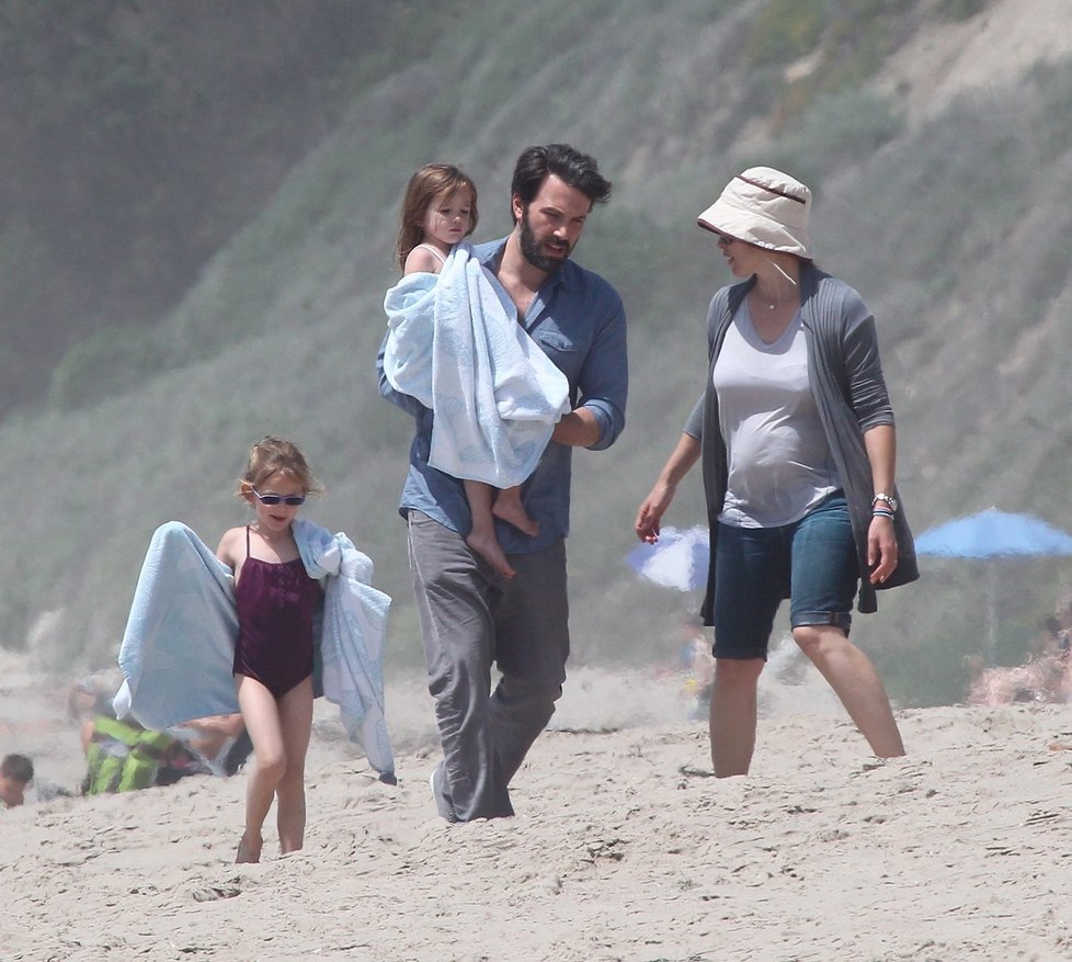 Ben Affleck a Jennifer Garnerová s dětmi