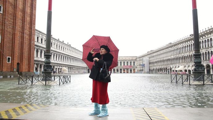 Povodně v italských Benátkách