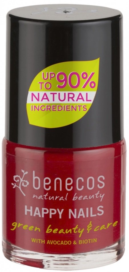 Lak na nehty Benecos, odstín Vintage Red, 89 Kč, koupíte na www.milujubio.cz