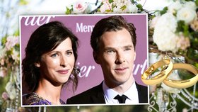 Herec Benedict Cumberbatch se oženil: Svou snoubenku si vzal na sv. Valentýna!