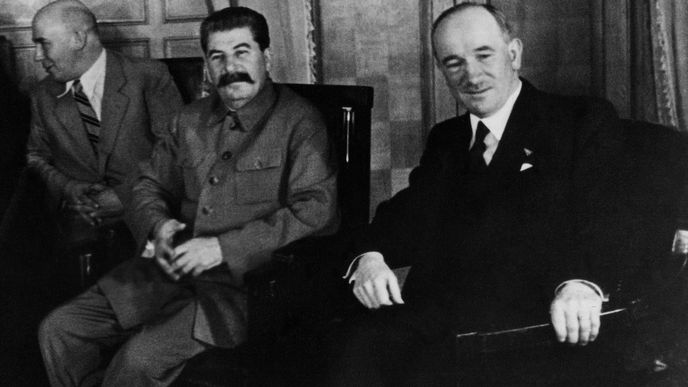 Edvard Beneš s Josifem Stalinem