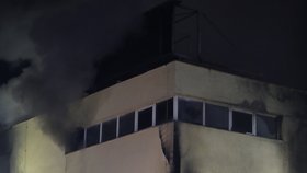 Požár obchodního domu v Benešově