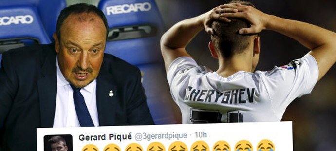 Fanoušci se vysmívají Realu Madrid, kterému hrozí kvůli nasazení záložníka Denise Čeryševa vyloučení ze španělského poháru