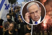 Netanjahu musel do nemocnice na operaci kýly. Proti jeho vládě mezitím vypukla velká demonstrace