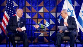 Izraelský premiér Benjamin Netanjahu a americký prezident Joe Biden