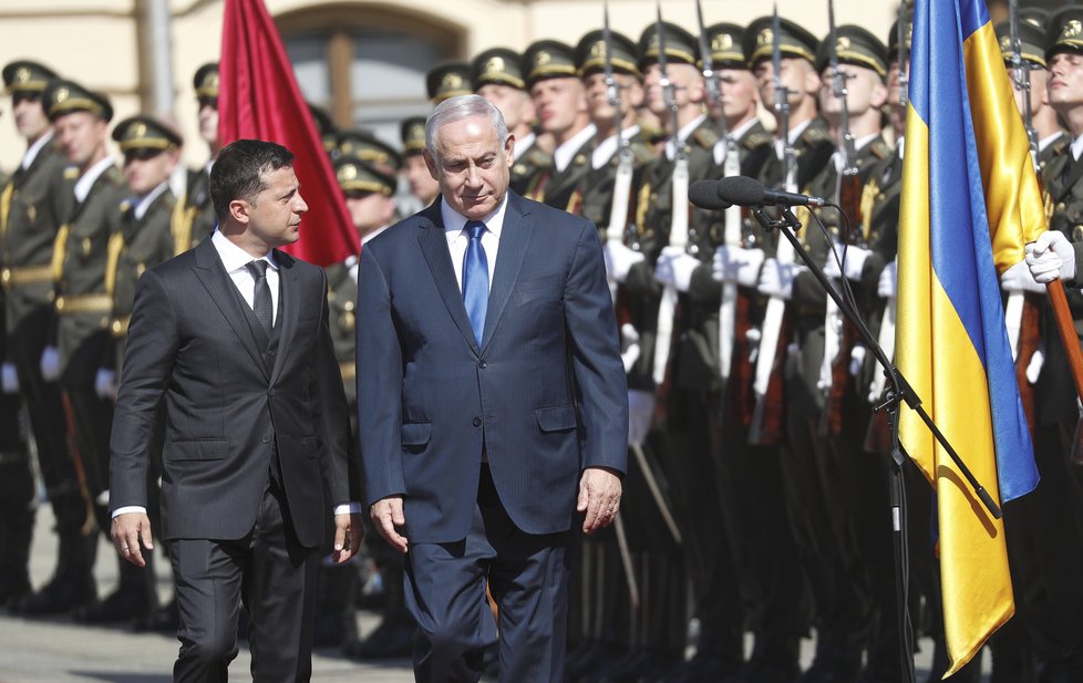 Izraelský premiér Netanjahu jednal na Ukrajině s prezidentem Zelenským.