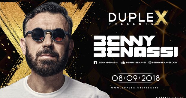 Benny Benassi vystoupí v pražském klubu Duplex.