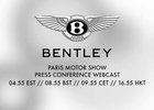 Přímý přenos z Paříže: Bentley odhaluje svoje překvapení
