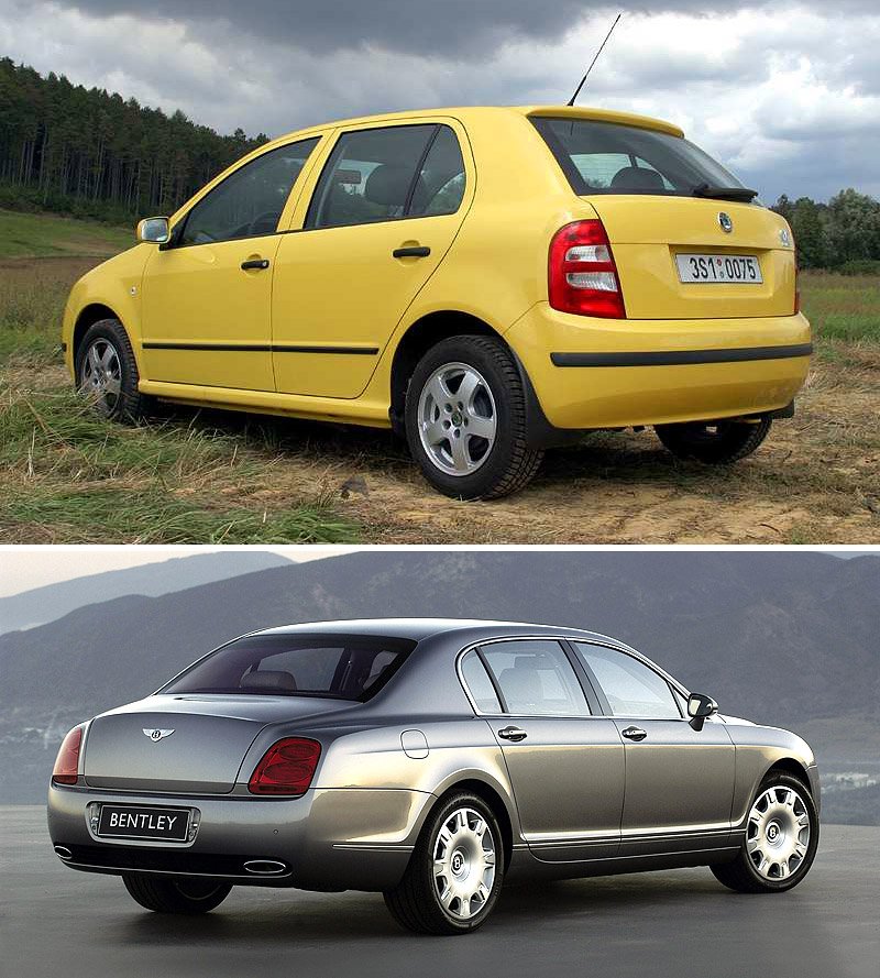 Fabia vs Flying Spur