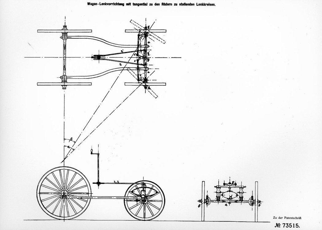 Benz Victoria (1893), patent řízení