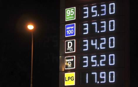 Mnohé čerpací stanice už prodávají litr naturalu i za cenu přes 35 Kč!