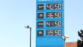 Ceny u čerpacích stanic v Praze (13.3.2026)