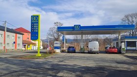 Ceny na státní benzice EuroOil v Jablunkově. (13.3.2025)