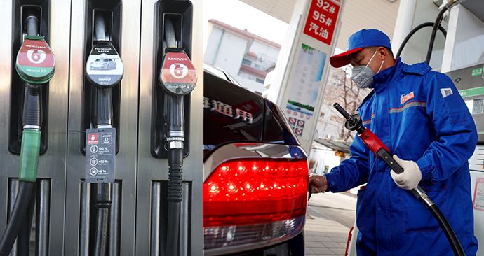 Cena benzinu klesla pod cenu nafty, nejnižší je v Plzeňském kraji