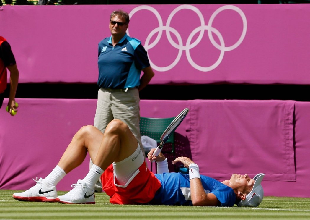 Tomáš Berdych vypadl na olympijském turnaji hned v prvním kole.