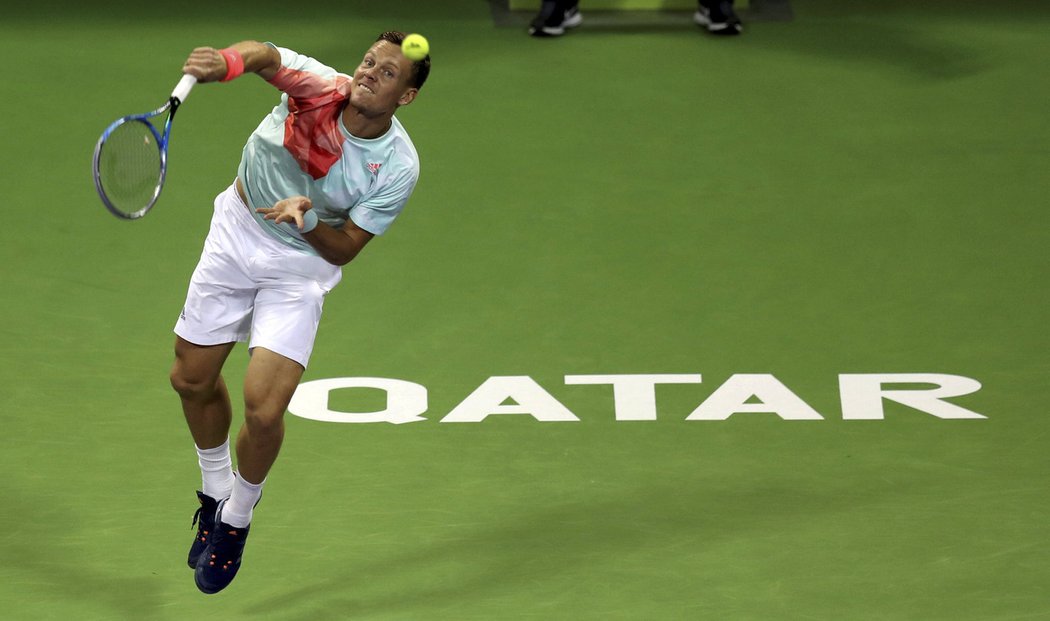 Tenista Tomáš Berdych skončil v Dauhá v semifinále, nad jeho síly byla světová jednička Andy Murray 