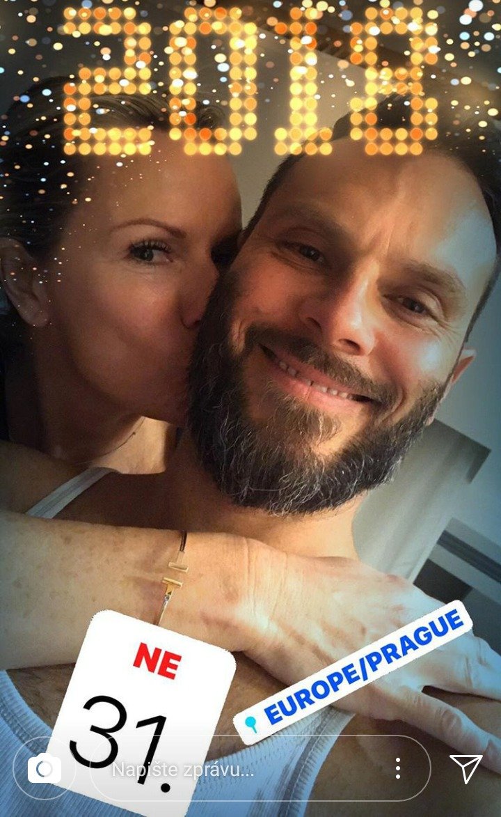 PAtrik Berger a jeho žena Jaroslava