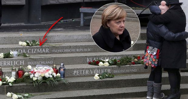 Zavražděná Češka Naďa má v Berlíně pomník: Merkelová odhalila památník obětem teroru