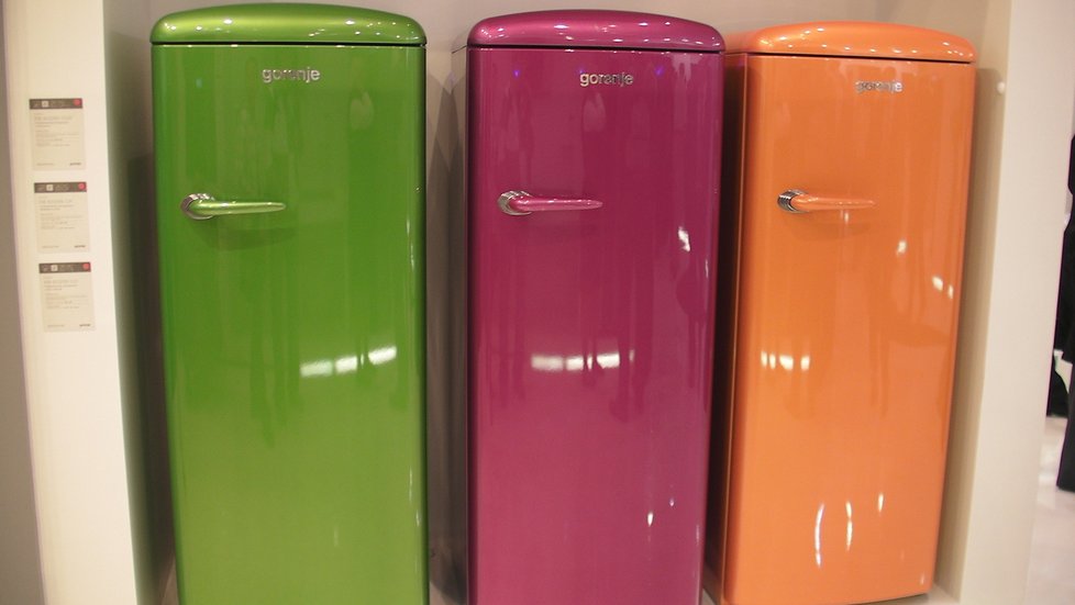 Moderní a designově zajímavé lednice Gorenje se prodávají v několika barvách...