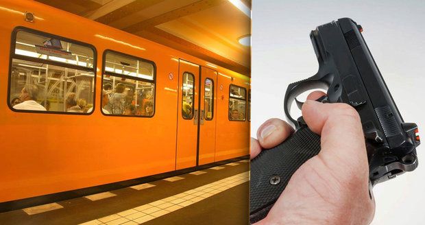 Senior se v berlínském metru domáhal místa k sezení střelnou zbraní (ilustrační foto).