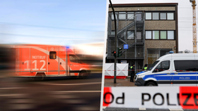 Na školním dvoře v Berlíně útočník vážně zranil dvě školačky (ilustrační foto, 3. 5. 2023)