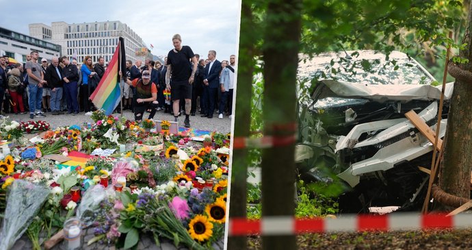 Pieta po útoku na průvod v Berlíně