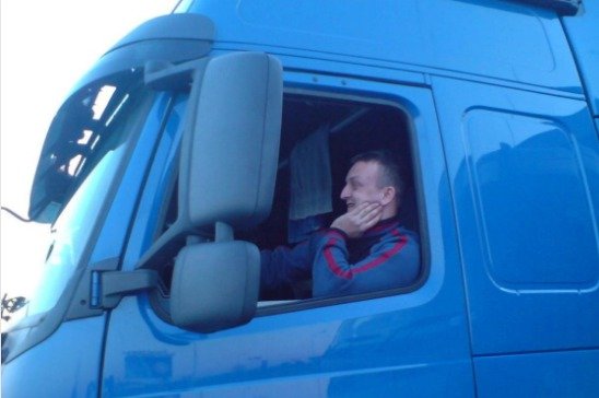 Polský řidič kamionu Lukáš Urban