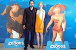 Nicolas Cage na Berlinale propgaoval spolu s Emmou Stone animovaný snímek The Croods